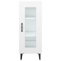 vidaXL Aparador de madera contrachapada blanco 34,5x34x90 cm vidaXL Aparador de madera contrachapada blanco 34,5x34x90 cm