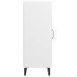 vidaXL Aparador de madera contrachapada blanco 34,5x34x90 cm vidaXL Aparador de madera contrachapada blanco 34,5x34x90 cm