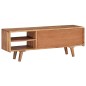 vidaXL Mueble de TV madera maciza acacia puertas talladas 117x30x40 cm vidaXL Mueble de TV madera maciza acacia puertas talladas 117x30x40 cm
