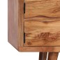 vidaXL Mueble de TV madera maciza acacia puertas talladas 117x30x40 cm vidaXL Mueble de TV madera maciza acacia puertas talladas 117x30x40 cm