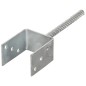 vidaXL Anclajes de valla 6 uds acero galvanizado plateado 8x6x30 cm vidaXL Anclajes de valla 6 uds acero galvanizado plateado 8x6x30 cm