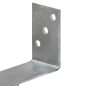 vidaXL Anclajes de valla 6 uds acero galvanizado plateado 8x6x30 cm vidaXL Anclajes de valla 6 uds acero galvanizado plateado 8x6x30 cm