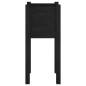 vidaXL Jardineras 2 unidades madera maciza de pino negro 31x31x70 cm vidaXL Jardineras 2 unidades madera maciza de pino negro 31x31x70 cm