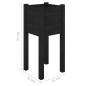 vidaXL Jardineras 2 unidades madera maciza de pino negro 31x31x70 cm vidaXL Jardineras 2 unidades madera maciza de pino negro 31x31x70 cm