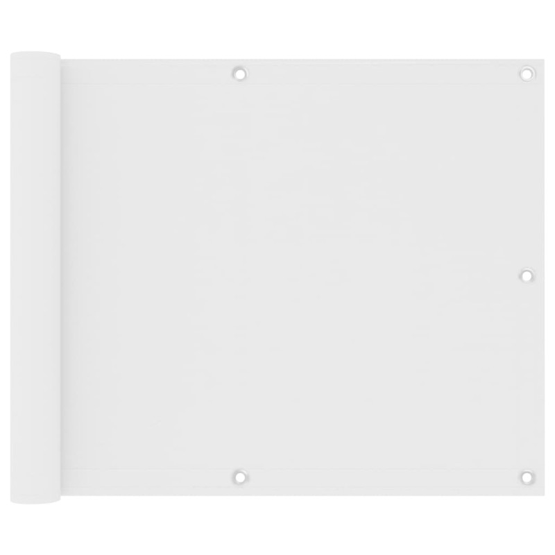 vidaXL Toldo para balcón tela oxford blanco 75x400 cm vidaXL Toldo para balcón tela oxford blanco 75x400 cm