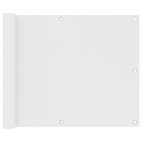 vidaXL Toldo para balcón tela oxford blanco 75x400 cm