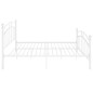 vidaXL Estructura de cama de metal blanco 140x200 cm vidaXL Estructura de cama de metal blanco 140x200 cm