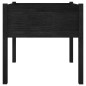 vidaXL Jardineras 2 uds madera maciza de pino negro 70x70x70 cm vidaXL Jardineras 2 uds madera maciza de pino negro 70x70x70 cm