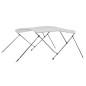 vidaXL Toldo Bimini de 3 arcos blanco 183x140x137 cm vidaXL Toldo Bimini de 3 arcos blanco 183x140x137 cm