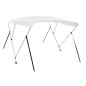 vidaXL Toldo Bimini de 3 arcos blanco 183x140x137 cm vidaXL Toldo Bimini de 3 arcos blanco 183x140x137 cm