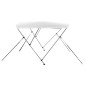 vidaXL Toldo Bimini de 3 arcos blanco 183x140x137 cm vidaXL Toldo Bimini de 3 arcos blanco 183x140x137 cm