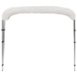 vidaXL Toldo Bimini de 3 arcos blanco 183x140x137 cm vidaXL Toldo Bimini de 3 arcos blanco 183x140x137 cm