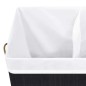vidaXL Cesto de la ropa sucia de bambú 2 secciones negro 100 l vidaXL Cesto de la ropa sucia de bambú 2 secciones negro 100 l