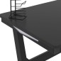 vidaXL Escritorio gaming con luz LED forma Y negro 110x60x75 cm