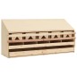 vidaXL Ponedero para gallinas 5 compartimentos madera pino 117x33x54cm vidaXL Ponedero para gallinas 5 compartimentos madera pino 117x33x54cm