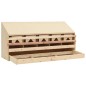vidaXL Ponedero para gallinas 5 compartimentos madera pino 117x33x54cm vidaXL Ponedero para gallinas 5 compartimentos madera pino 117x33x54cm