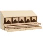 vidaXL Ponedero para gallinas 5 compartimentos madera pino 117x33x54cm vidaXL Ponedero para gallinas 5 compartimentos madera pino 117x33x54cm