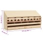 vidaXL Ponedero para gallinas 5 compartimentos madera pino 117x33x54cm vidaXL Ponedero para gallinas 5 compartimentos madera pino 117x33x54cm