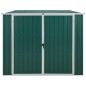 vidaXL Cobertizo de jardín acero galvanizado verde 195x198x159 cm vidaXL Cobertizo de jardín acero galvanizado verde 195x198x159 cm