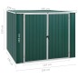 vidaXL Cobertizo de jardín acero galvanizado verde 195x198x159 cm vidaXL Cobertizo de jardín acero galvanizado verde 195x198x159 cm