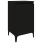 vidaXL Mesitas de noche 2 uds madera contrachapada negro 40x35x70 cm vidaXL Mesitas de noche 2 uds madera contrachapada negro 40x35x70 cm