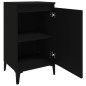 vidaXL Mesitas de noche 2 uds madera contrachapada negro 40x35x70 cm vidaXL Mesitas de noche 2 uds madera contrachapada negro 40x35x70 cm