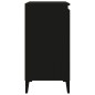 vidaXL Mesitas de noche 2 uds madera contrachapada negro 40x35x70 cm vidaXL Mesitas de noche 2 uds madera contrachapada negro 40x35x70 cm