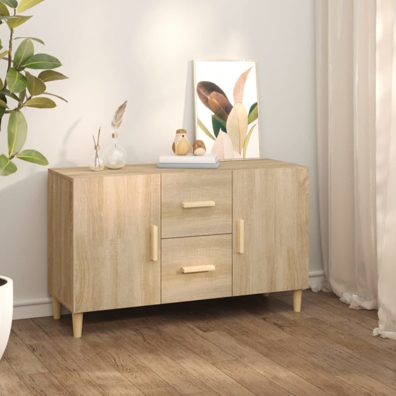 vidaXL Aparador de madera de ingeniería roble Sonoma 100x36x60 cm vidaXL Aparador de madera de ingeniería roble Sonoma 100x36x60 cm