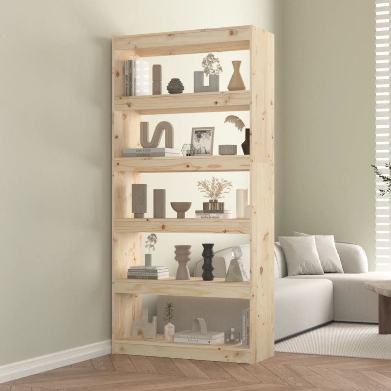 vidaXL Estantería/divisor de espacios madera de pino 80x30x167,4 cm vidaXL Estantería/divisor de espacios madera de pino 80x30x167,4 cm