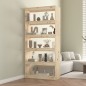 vidaXL Estantería/divisor de espacios madera de pino 80x30x167,4 cm vidaXL Estantería/divisor de espacios madera de pino 80x30x167,4 cm