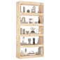 vidaXL Estantería/divisor de espacios madera de pino 80x30x167,4 cm vidaXL Estantería/divisor de espacios madera de pino 80x30x167,4 cm