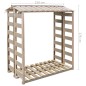 vidaXL Caseta para leña madera de pino impregnada 150x90x176 cm vidaXL Caseta para leña madera de pino impregnada 150x90x176 cm
