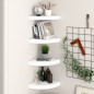 vidaXL Estantes flotantes de pared 4 uds MDF blanco 25x25x3,8 cm vidaXL Estantes flotantes de pared 4 uds MDF blanco 25x25x3,8 cm