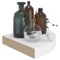 vidaXL Estantes flotantes de pared 4 uds MDF blanco 25x25x3,8 cm vidaXL Estantes flotantes de pared 4 uds MDF blanco 25x25x3,8 cm