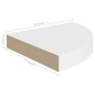 vidaXL Estantes flotantes de pared 4 uds MDF blanco 25x25x3,8 cm vidaXL Estantes flotantes de pared 4 uds MDF blanco 25x25x3,8 cm