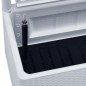 vidaXL Arriate con enrejado y sistema de riego automático blanco vidaXL Arriate con enrejado y sistema de riego automático blanco