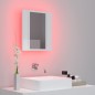 vidaXL Armario espejo de baño LED acrílico blanco brillo 40x12x45 cm vidaXL Armario espejo de baño LED acrílico blanco brillo 40x12x45 cm