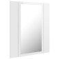 vidaXL Armario espejo de baño LED acrílico blanco brillo 40x12x45 cm vidaXL Armario espejo de baño LED acrílico blanco brillo 40x12x45 cm