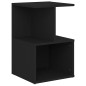vidaXL Mesita de noche madera contrachapada negro 35x35x55 cm vidaXL Mesita de noche madera contrachapada negro 35x35x55 cm