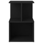 vidaXL Mesita de noche madera contrachapada negro 35x35x55 cm vidaXL Mesita de noche madera contrachapada negro 35x35x55 cm