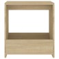 vidaXL Mesa auxiliar de madera contrachapada roble Sonoma 50x26x50 cm vidaXL Mesa auxiliar de madera contrachapada roble Sonoma 50x26x50 cm