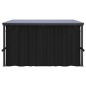 vidaXL Cenador con cortina gris antracita 405x294x244 cm vidaXL Cenador con cortina gris antracita 405x294x244 cm