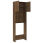 vidaXL Armario de lavadora marrón roble 64x25,5x190 cm