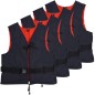 vidaXL Chalecos de ayuda flotación 4 uds 50N 90+kg azul marino vidaXL Chalecos de ayuda flotación 4 uds 50N 90+kg azul marino