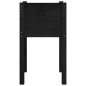 vidaXL Jardinera de madera maciza de pino negro 40x40x70 cm vidaXL Jardinera de madera maciza de pino negro 40x40x70 cm