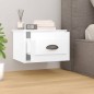 vidaXL Mesita de noche de pared blanco 41,5x36x28 cm vidaXL Mesita de noche de pared blanco 41,5x36x28 cm