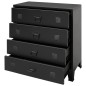 vidaXL Cajonera metálica de estilo industrial 78x40x93 cm negro vidaXL Cajonera metálica de estilo industrial 78x40x93 cm negro