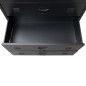 vidaXL Cajonera metálica de estilo industrial 78x40x93 cm negro vidaXL Cajonera metálica de estilo industrial 78x40x93 cm negro