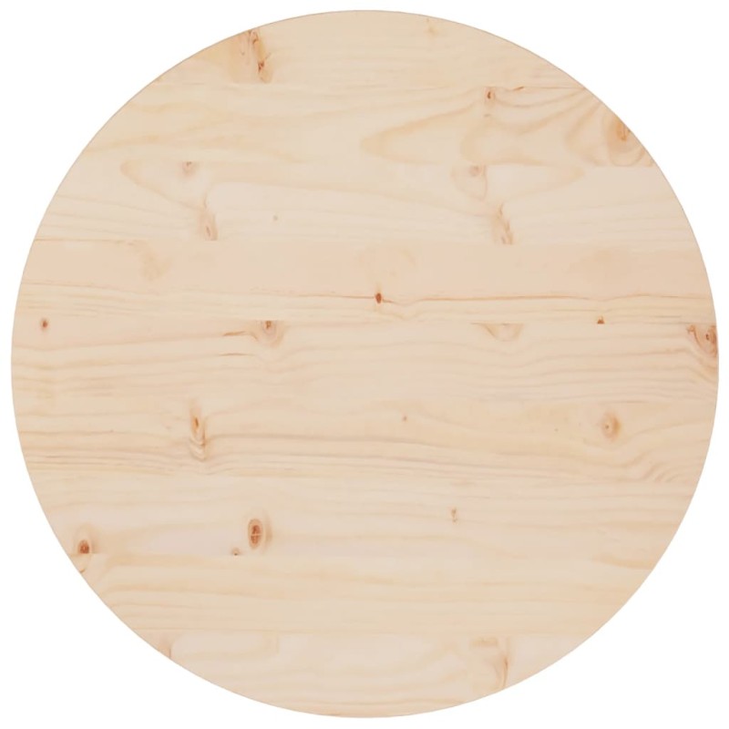 vidaXL Superficie de mesa madera maciza de pino Ø60x2,5 cm vidaXL Superficie de mesa madera maciza de pino Ø60x2,5 cm