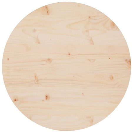vidaXL Superficie de mesa madera maciza de pino Ø60x2,5 cm
